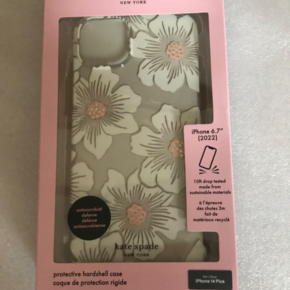 Kate Spade New York iPhone 14 Plus Protective Hardshell Case KSIPH-224-HHCCS - Picture 4 of 12